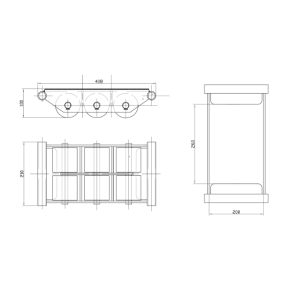 Rolki transportowe, transportery 6000kg 6t Viber System kod: RT6 - 2